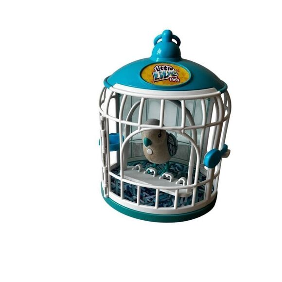 Little Live Pets Parakeet With Cage Pretend Play - Picture 1 of 10
